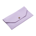 The Charcoal Leather Pencil Case - Purple