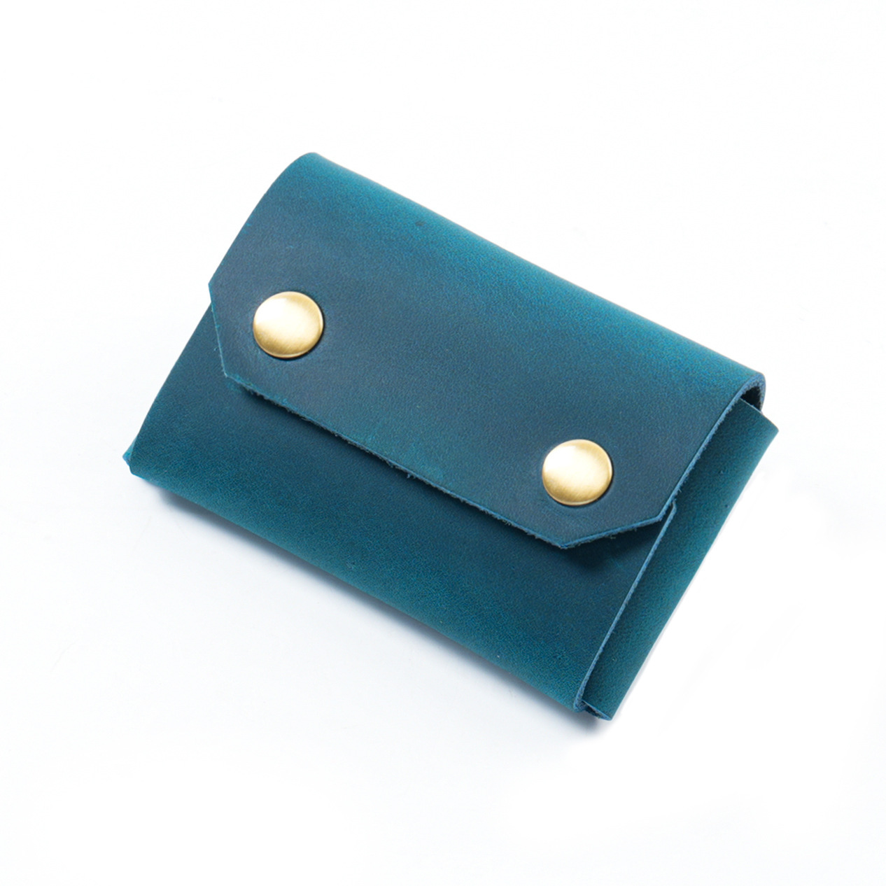 The Student Leather Pencil Case - Navy Blue