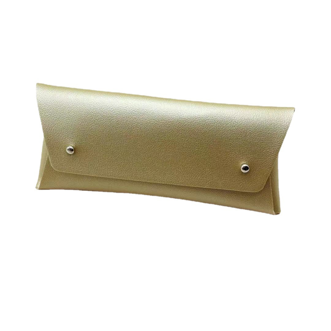 The Student Leather Pencil Case - Green